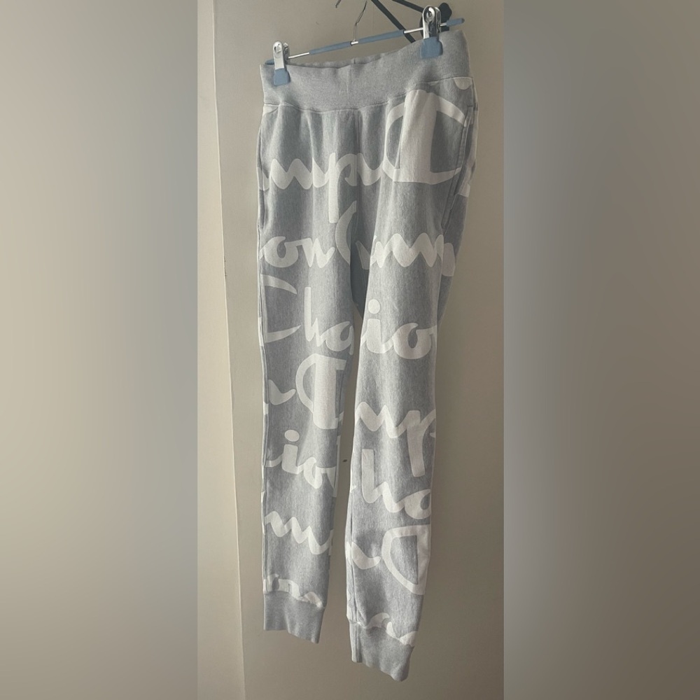 CHAMPION REVERSE WEAVE Grey & White Sweatpants Unisex Size Mens S/ Women’s Med
